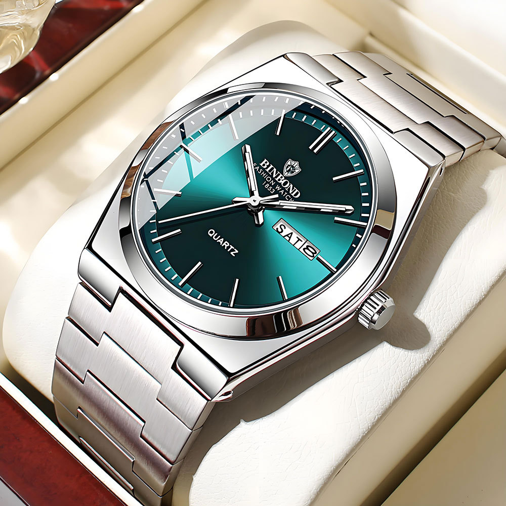 Rolex Watch Datejust - ساعة رجالية أصلية من BINBOND، فاخرة