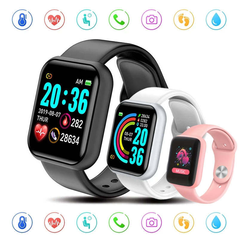 Watch Smart Y68 - ساعات رياضية ذكية بلوتوث ، سوار