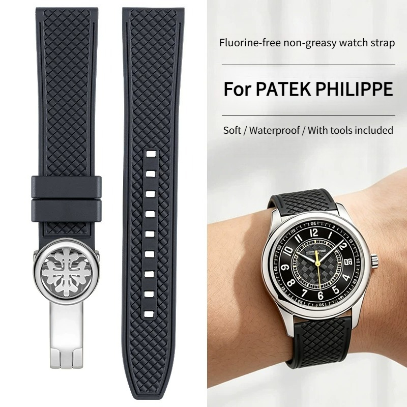 Patek Philippe Watch Calatrava - حزام ساعة من مطاط الفلور لا