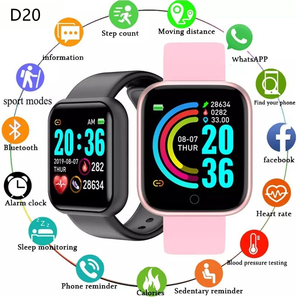 Watch Smart Y68 - D20 y68 الساعات الذكية الإلكترونية الرياضة