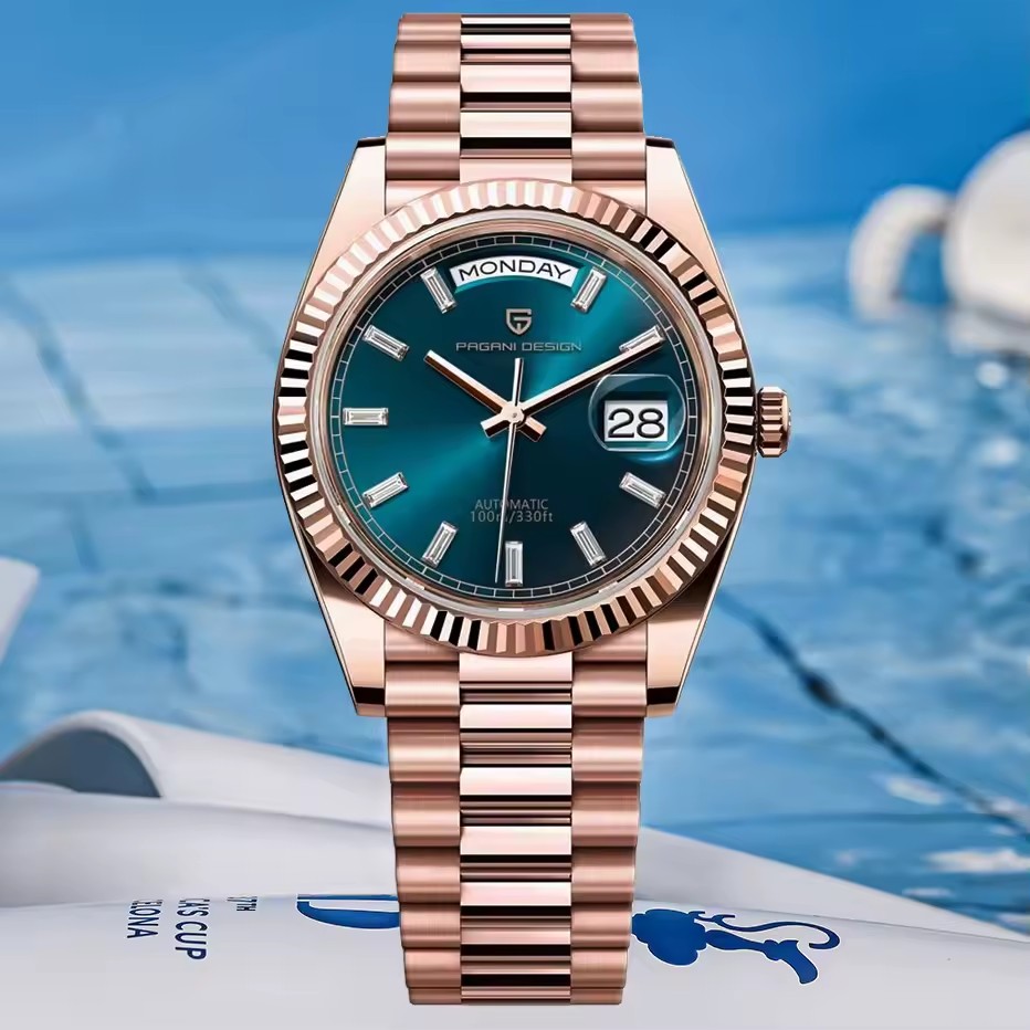 Rolex Watch Datejust - PAGANI تصميم جديد لون الذهب الوردي