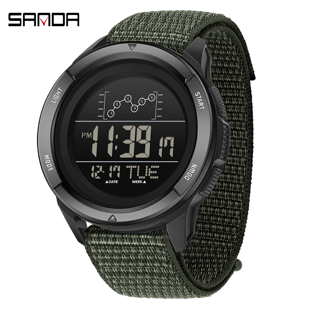 Tide Watch Surf - SANDA ساعة إلكترونية بحزام نايلون شاشة
