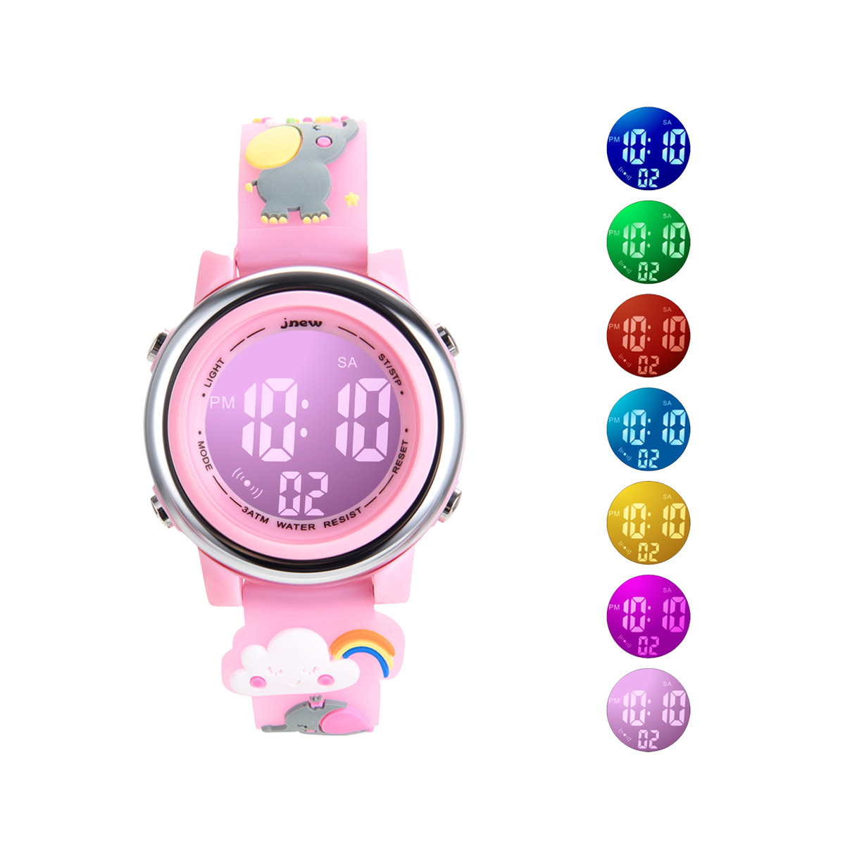 Smartwatch Digital Watches For Kid Boy With Alarm - UTHAI H120 الأطفال الكرتون ساعة رياضية