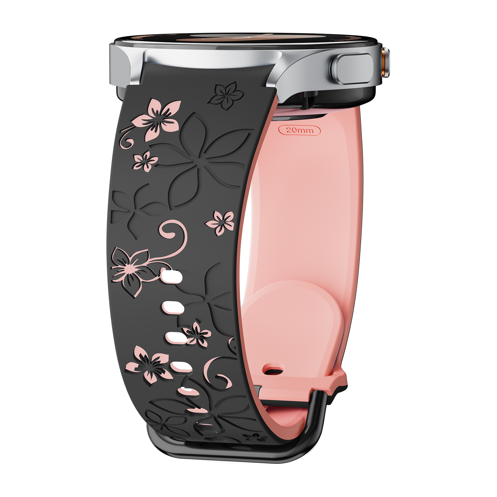 Smartwatch Samsung Watches For Women - سوار سيليكون منقوش لساعة سامسونج جالاكسي