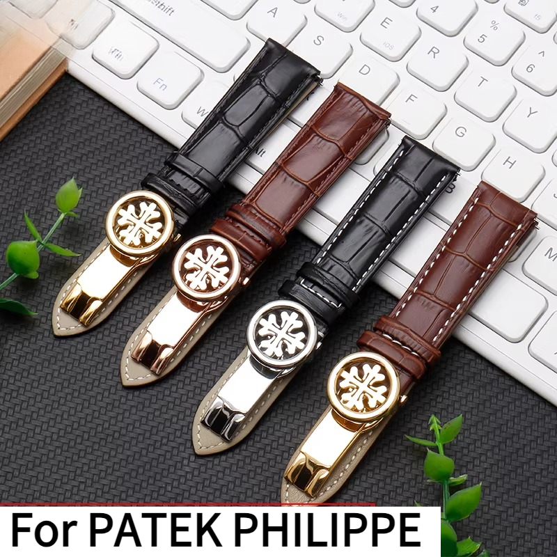 Patek Philippe Watch Calatrava - حزام ساعة من الجلد الطبيعي لساعة