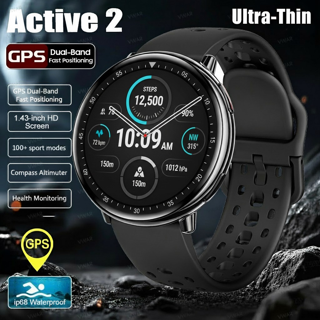 Smartwatch Samsung Watches For Women - 2025New Active 2 ساعة ذكية مدمجة