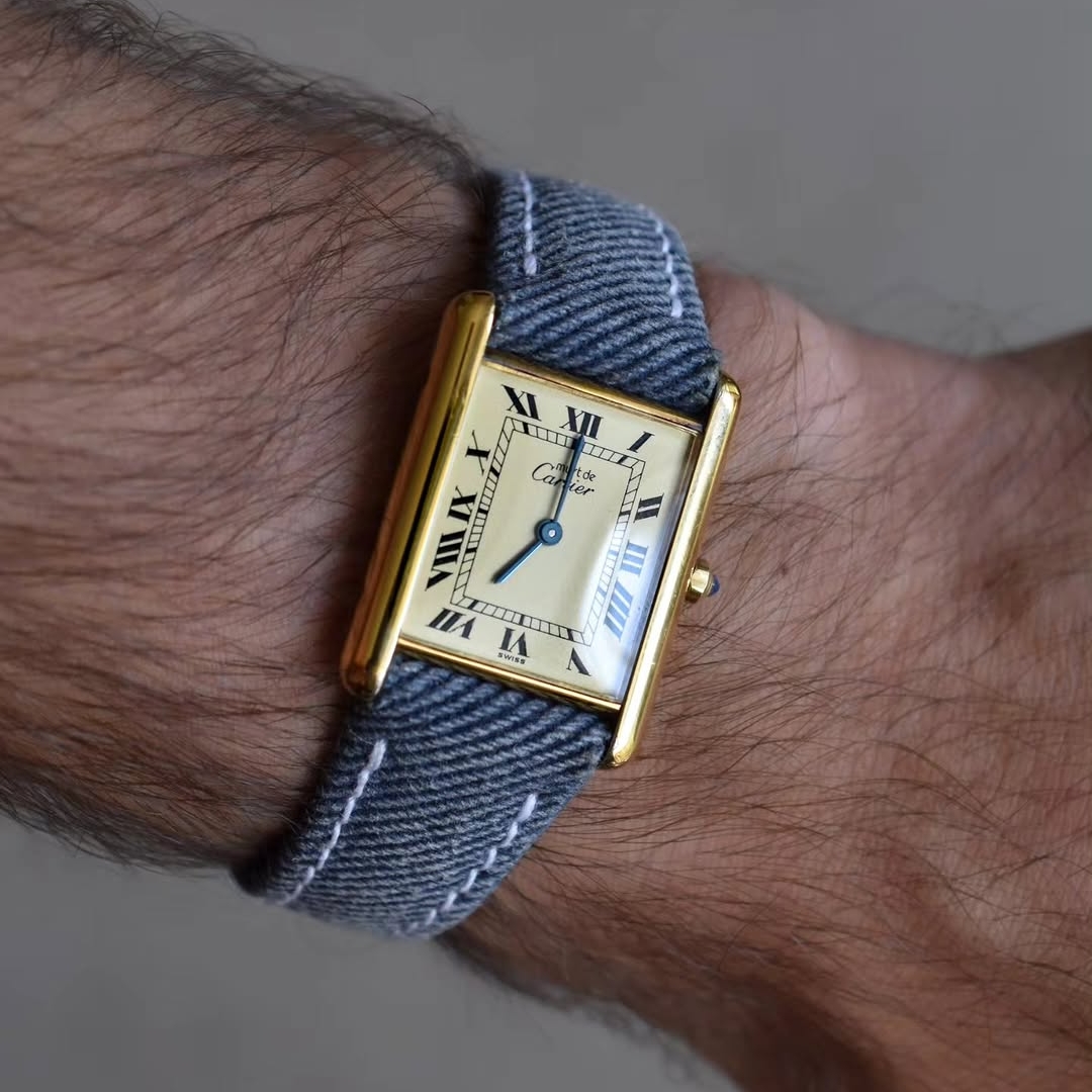 حزام ساعة من الدنيم المقاوم لل - مراجعة Patek Philippe Watch Calatrava وسعره
