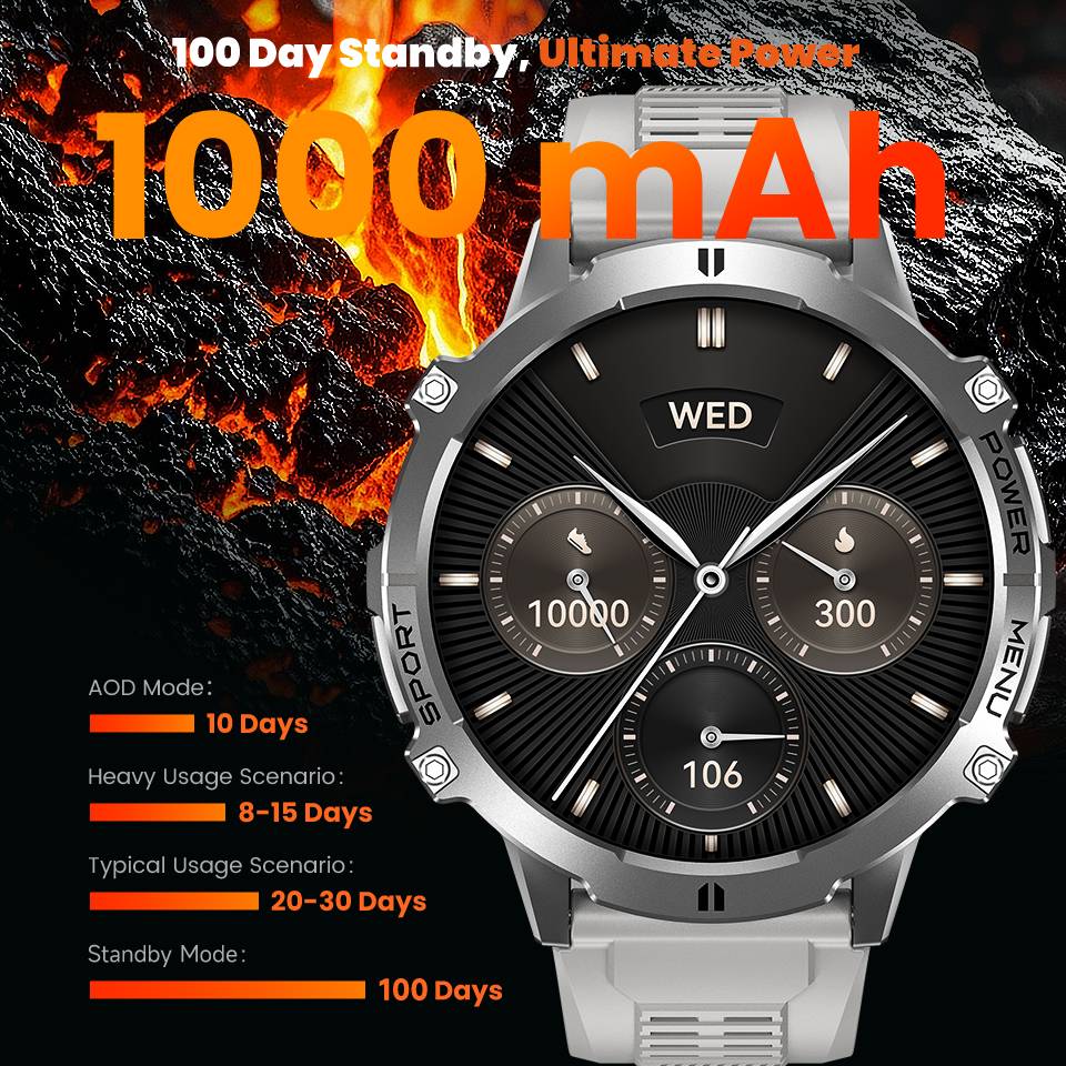ساعة ذكية للرجال من LEADOYS، س - مراجعة Smartwatch Rugged Watches For Men وسعره
