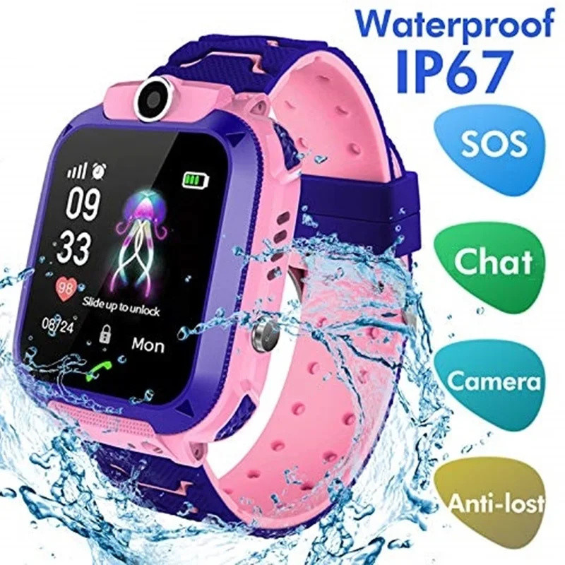 2G Kids ساعة ذكية SOS Call LBS - مراجعة Smartwatch Digital Watches For Boys وسعره
