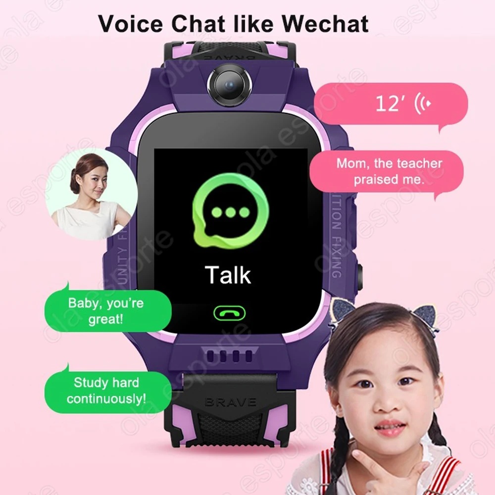 ساعة ذكية للأطفال Q12 مع خاصية - مراجعة Smartwatch Digital Watches For Kid Boy With Alarm وسعره