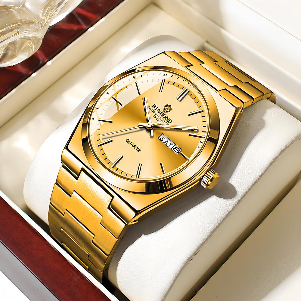 ساعة رجالية أصلية من BINBOND،  - مراجعة Rolex Watch Datejust وسعره