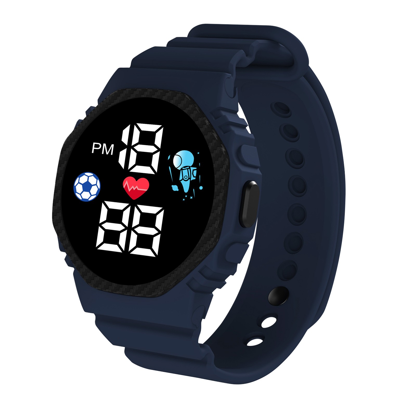 ساعة ذكية متعددة الألوان للأطف - مراجعة Smartwatch Digital Watches For Boys وسعره
