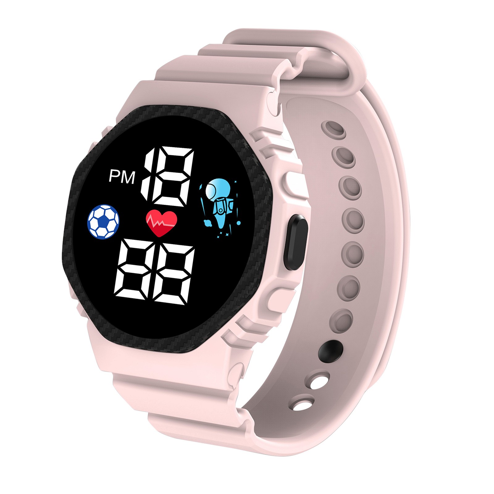 ساعة ذكية متعددة الألوان للأطف - مراجعة Smartwatch Digital Watches For Boys وسعره