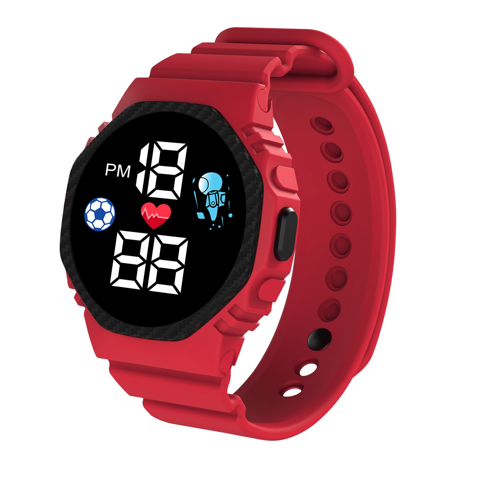 ساعة ذكية متعددة الألوان للأطف - مراجعة Smartwatch Digital Watches For Boys وسعره