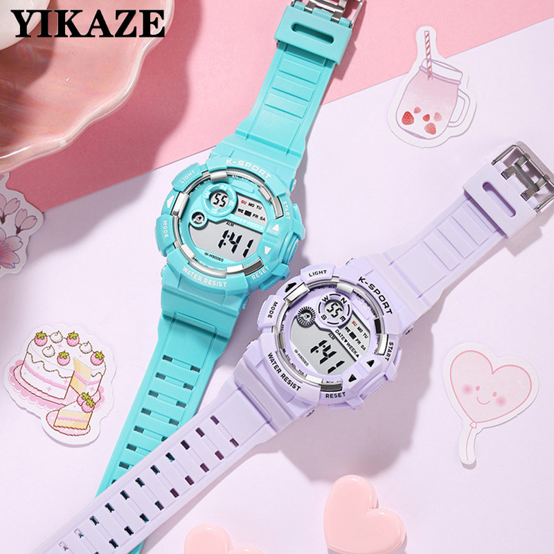 ساعات YIKAZE للأطفال، ساعات من - مراجعة Smartwatch Digital Watches For Kid Boy With Alarm وسعره