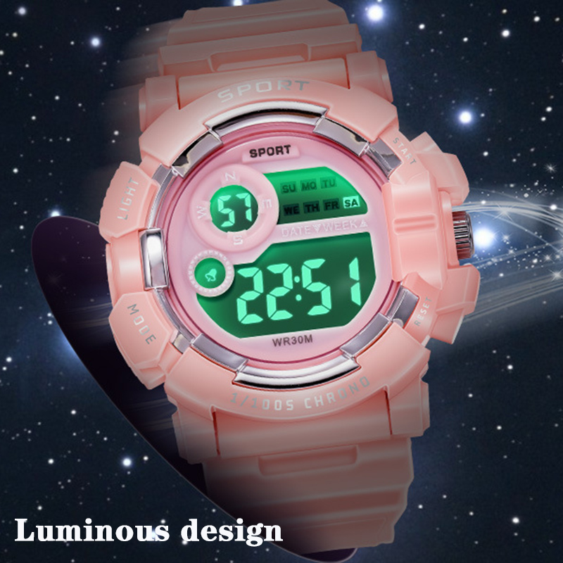 ساعات YIKAZE للأطفال، ساعات من - مراجعة Smartwatch Digital Watches For Kid Boy With Alarm وسعره