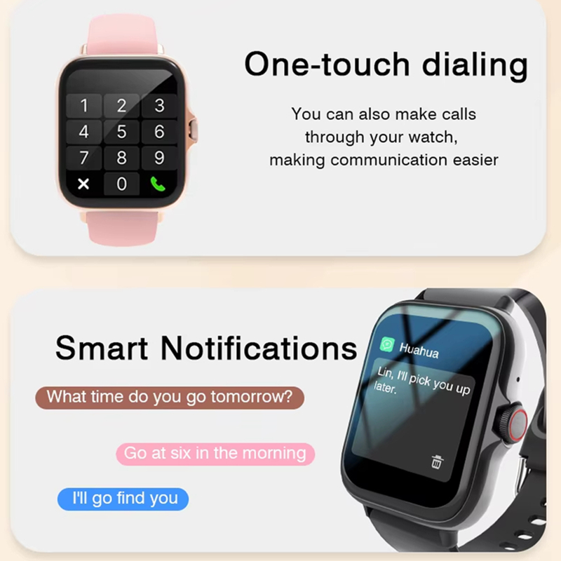 Smartwatch الرياضة الموسيقى ال - مراجعة Watch Smart Y68 وسعره