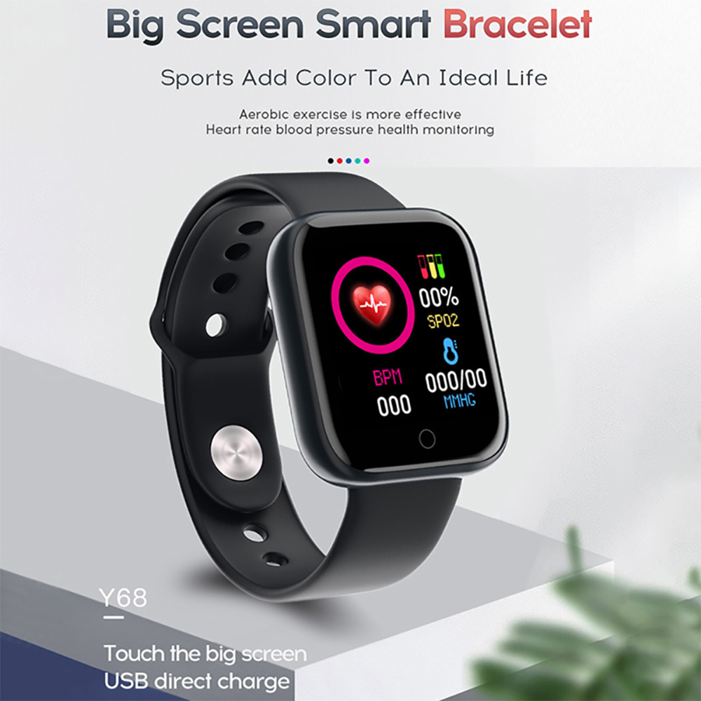 متعددة الوظائف ساعة ذكية الرجا - مراجعة Watch Smart Y68 وسعره