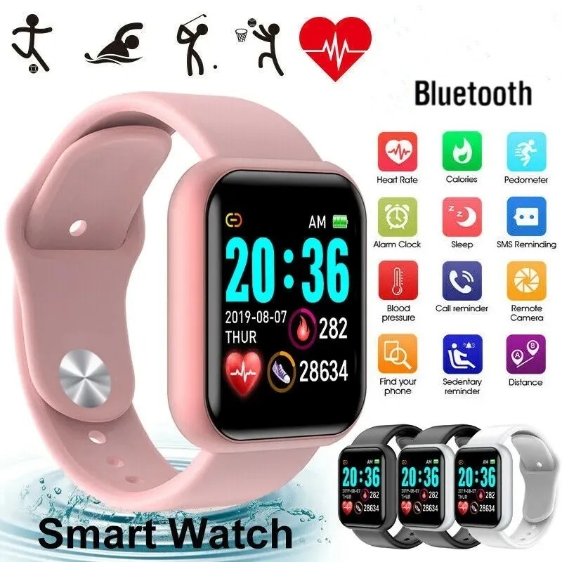 ساعة ذكية رياضية للنساء والرجا - مراجعة Watch Smart Y68 وسعره