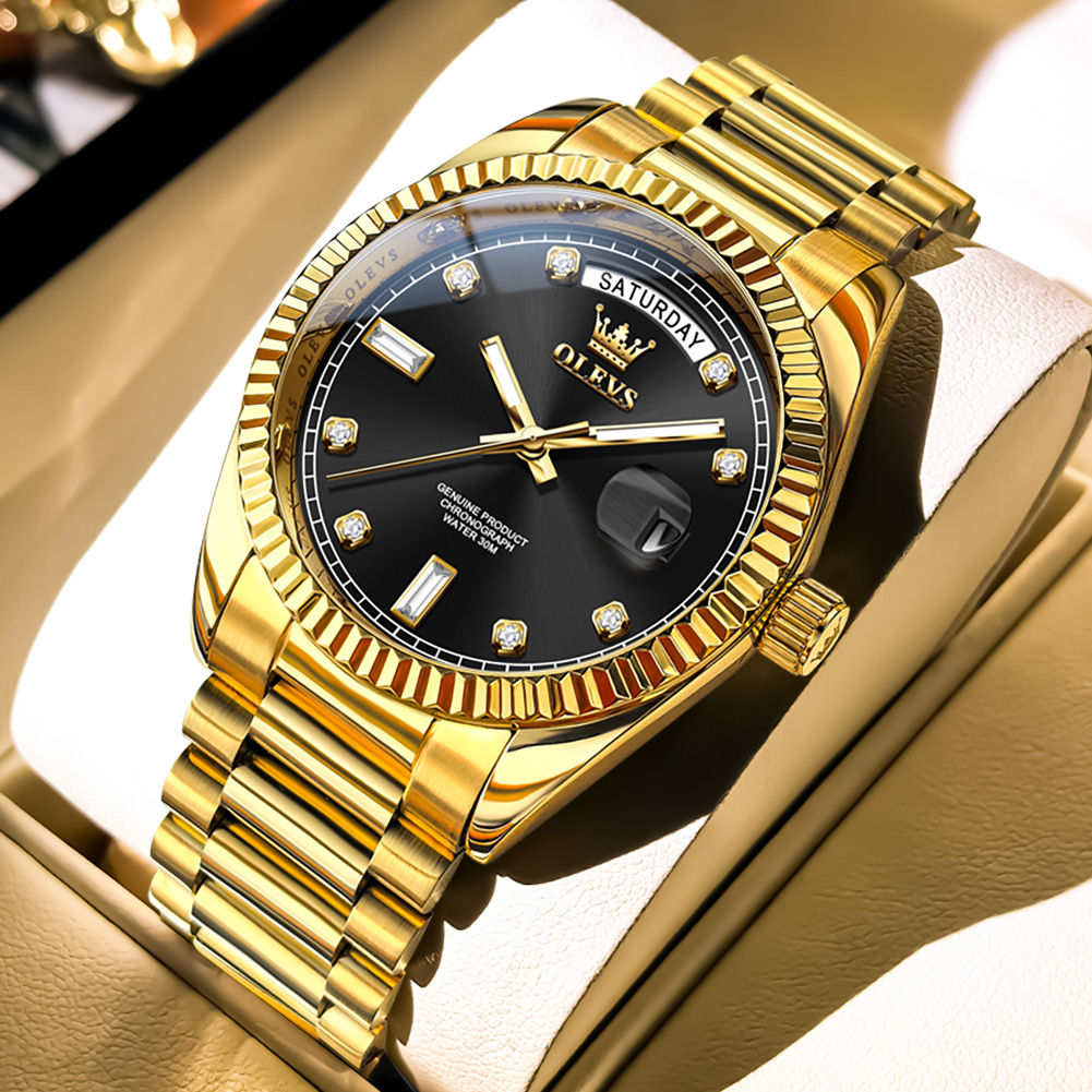 ساعة OLEVS للرجال ميكانيكية أو - مراجعة Rolex Watch Datejust وسعره