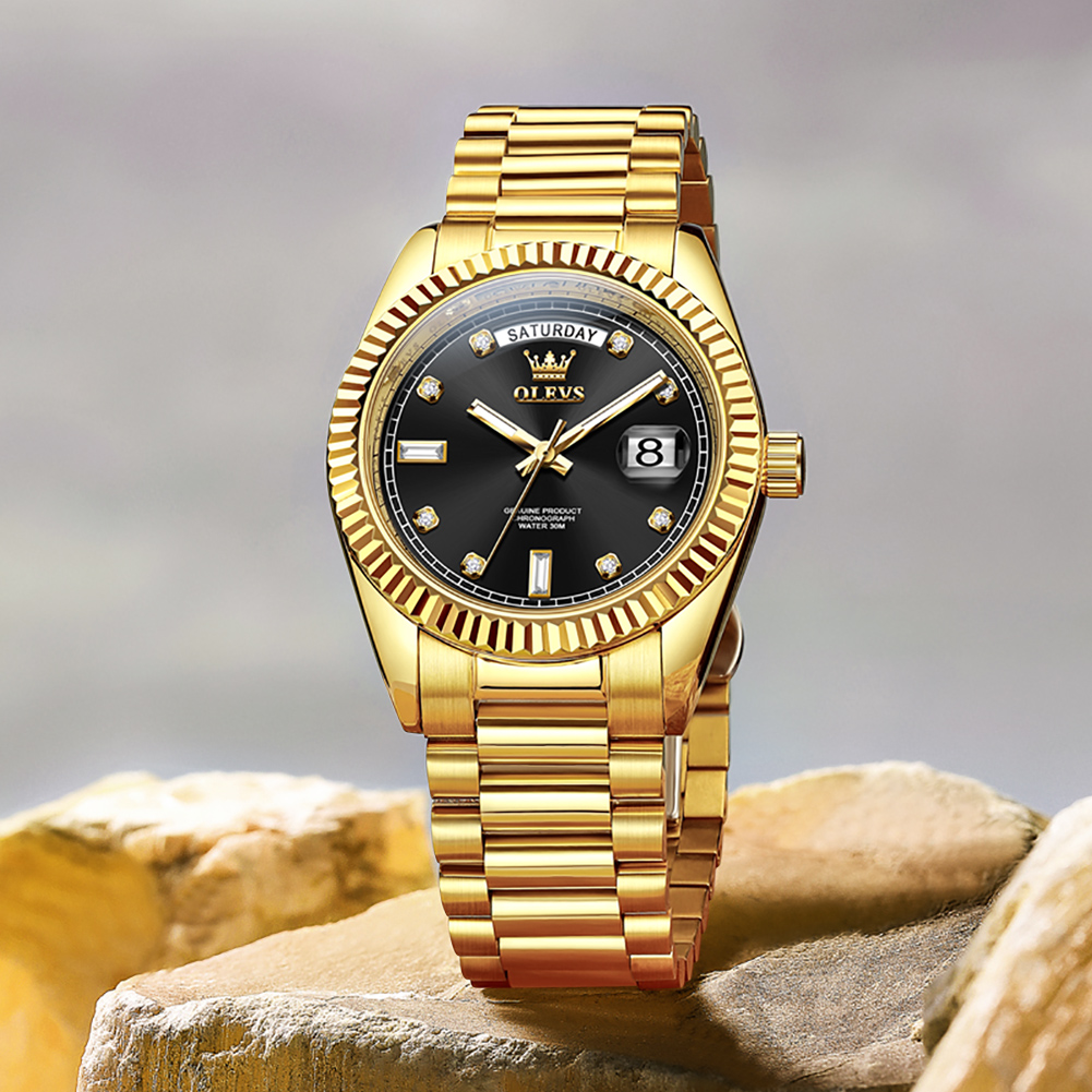 ساعة OLEVS للرجال ميكانيكية أو - مراجعة Rolex Watch Datejust وسعره