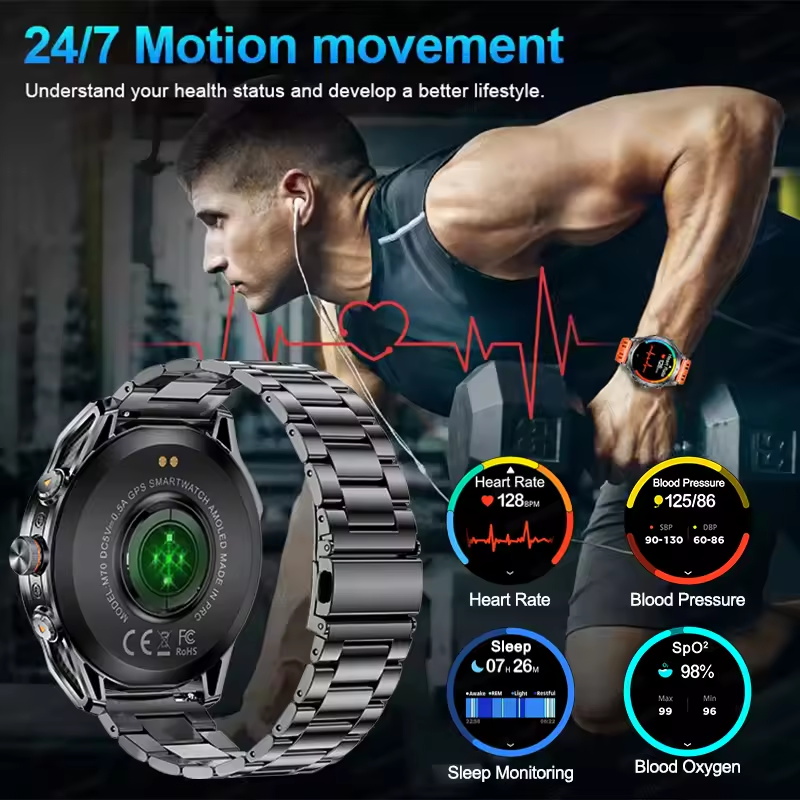 ساعة ذكية رياضية عالية الجودة  - مراجعة Smartwatch Running Watches For Men وسعره