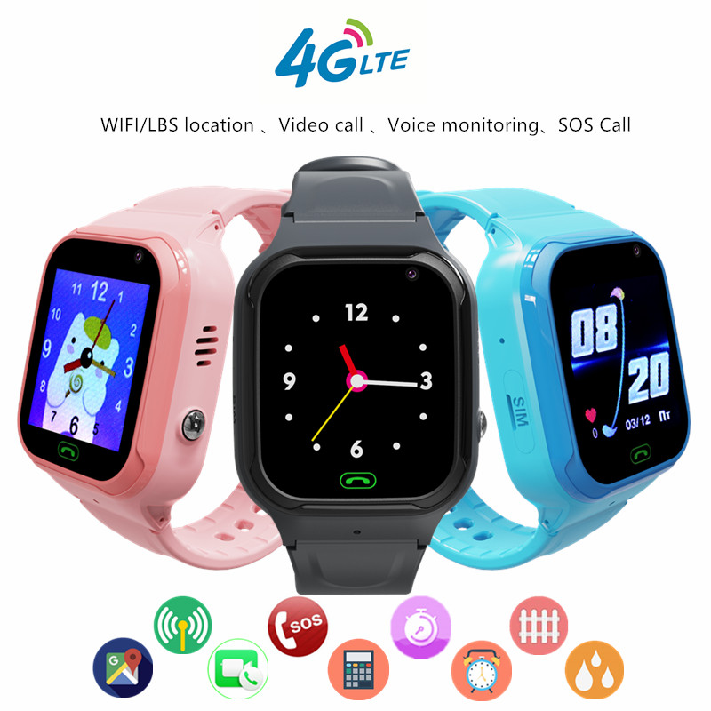 4G Kids ساعة هاتف ذكي مكالمة ف - مراجعة Smartwatch Digital Watches For Kid Boy With Alarm وسعره