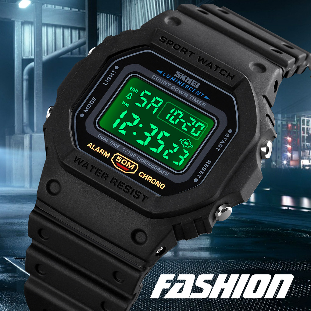SKMEI 1628 reloj hombre ساعة ر - مراجعة Tide Watch Surf وسعره