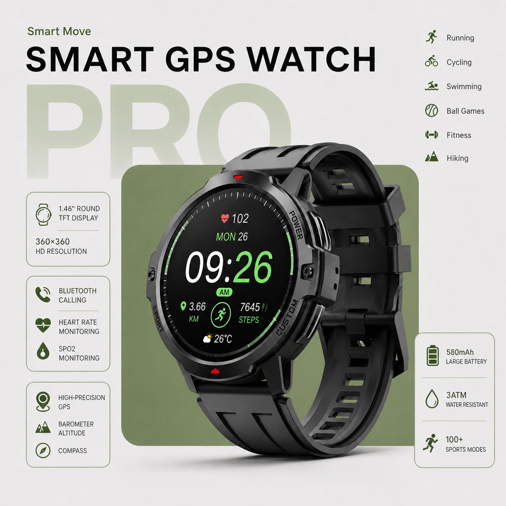 ساعة ذكية عسكرية جديدة بشاشة 1 - مراجعة Smartwatch Timex Watches For Men وسعره