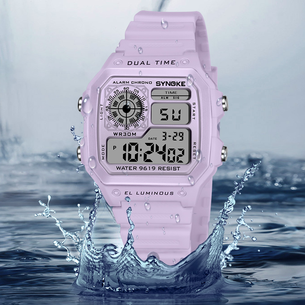 SYNOKE الساعات الرقمية سيدة ري - مراجعة Tide Watch Surf وسعره