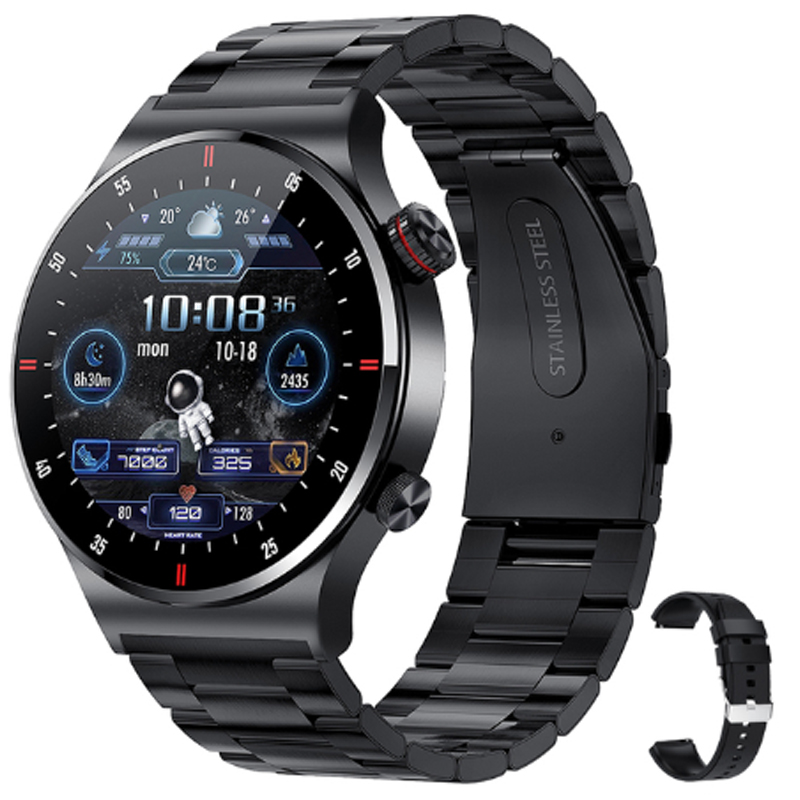 2025 هدية ساعة ذكية للرجال 1.2 - مراجعة Smartwatch Rugged Watches For Men وسعره