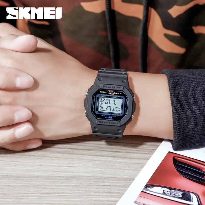 SKMEI 1628 ساعات رجالية رقمية  - مراجعة Tide Watch Surf وسعره