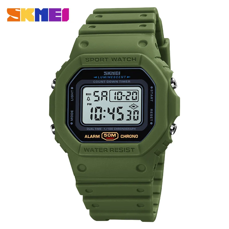 SKMEI 1628 ساعات رجالية رقمية  - مراجعة Tide Watch Surf وسعره