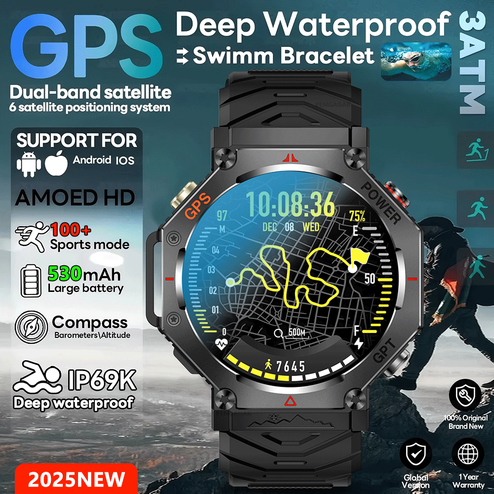 ساعة ذكية تي-ريكس 3 ألترا الجد - مراجعة Smartwatch Rugged Watches For Men وسعره