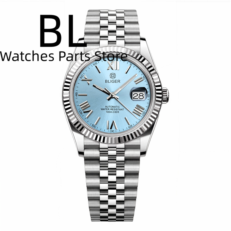 BLIGER 36mm39mm الرقم الروماني - مراجعة Rolex Watch Datejust وسعره