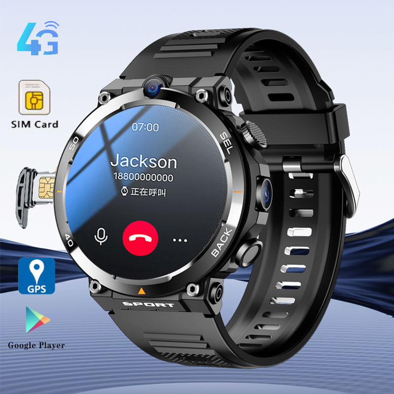 جديد جوجل بلاي 1.39 بوصة 4G شب - مراجعة Smartwatch Rugged Watches For Men وسعره