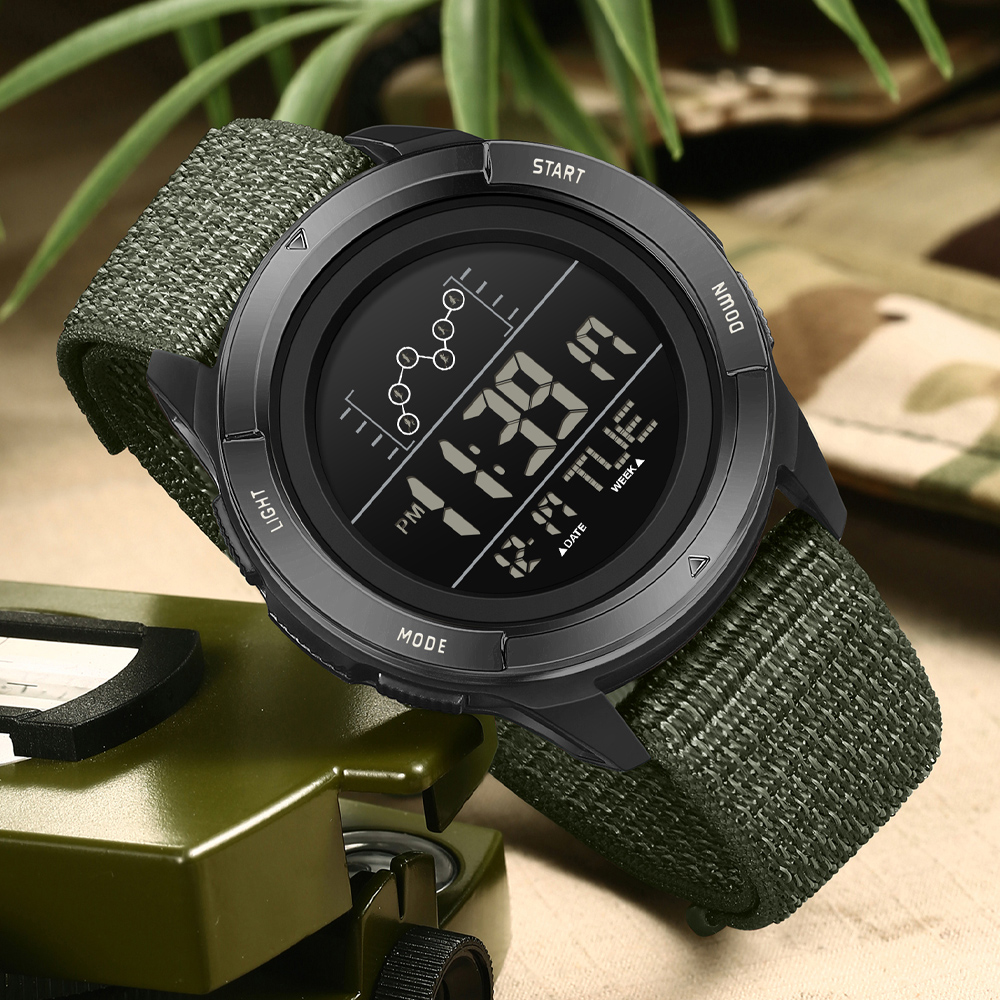 SANDA ساعة إلكترونية بحزام ناي - مراجعة Tide Watch Surf وسعره