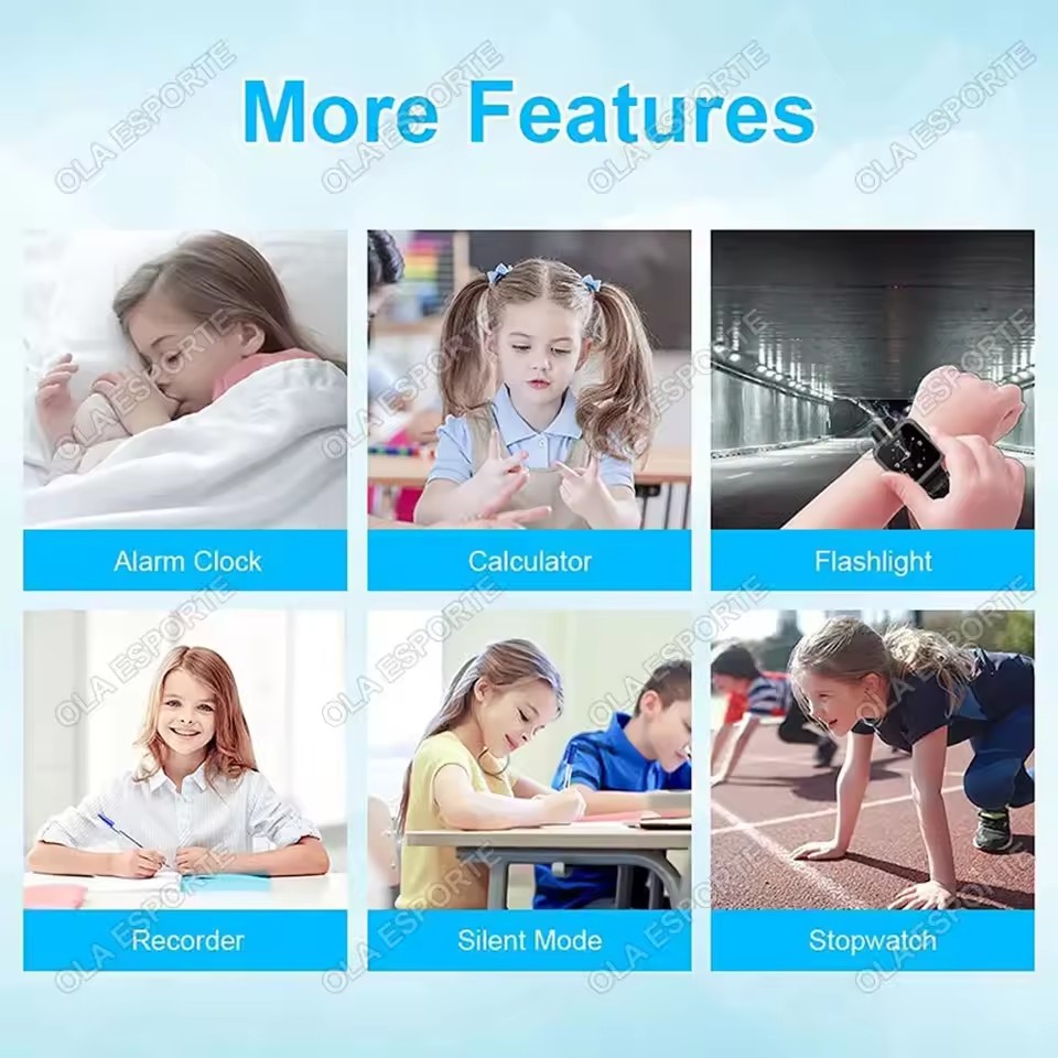 ساعة ذكية جديدة للأطفال مقاومة - مراجعة Smartwatch Digital Watches For Kid Boy With Alarm وسعره
