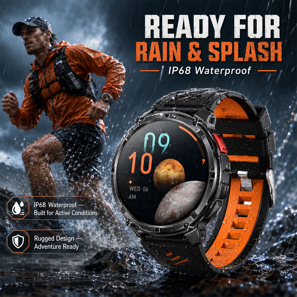 ساعة ذكية YAOCX AMOLED للرجال  - مراجعة Smartwatch Rugged Watches For Men وسعره