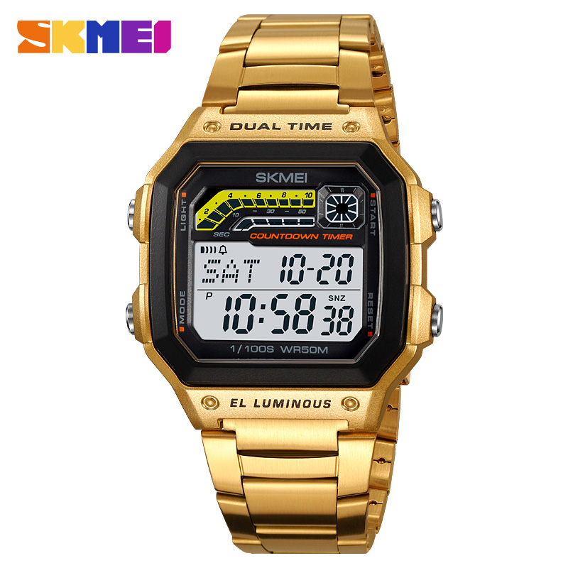 ساعة SKMEI-Men الرقمية الفاخرة - مراجعة Tide Watch Surf وسعره