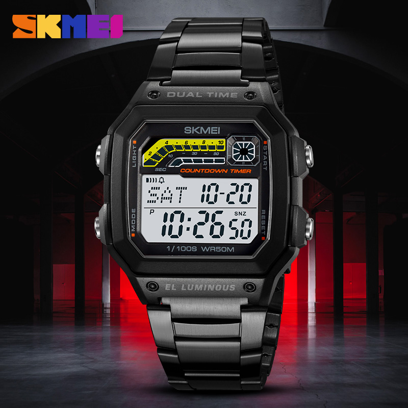 ساعة SKMEI-Men الرقمية الفاخرة - مراجعة Tide Watch Surf وسعره