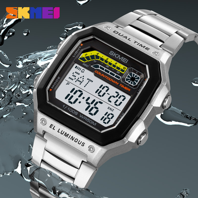 ساعة SKMEI-Men الرقمية الفاخرة - مراجعة Tide Watch Surf وسعره