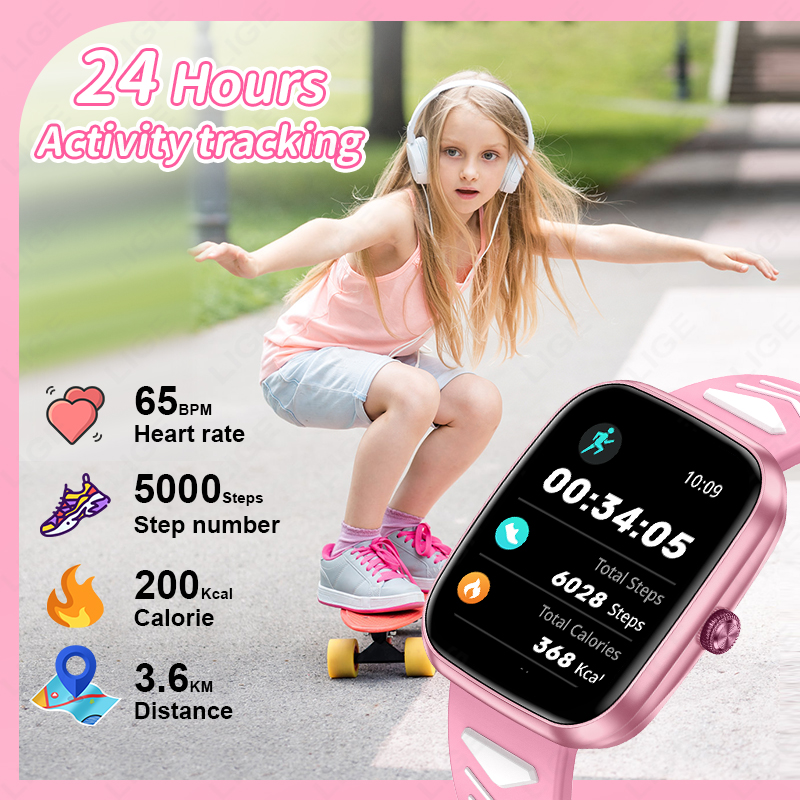 ساعة ذكية جديدة من LIGE بشاشة  - مراجعة Smartwatch Digital Watches For Kid Boy With Alarm وسعره