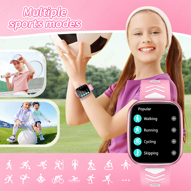 ساعة ذكية جديدة من LIGE بشاشة  - مراجعة Smartwatch Digital Watches For Kid Boy With Alarm وسعره