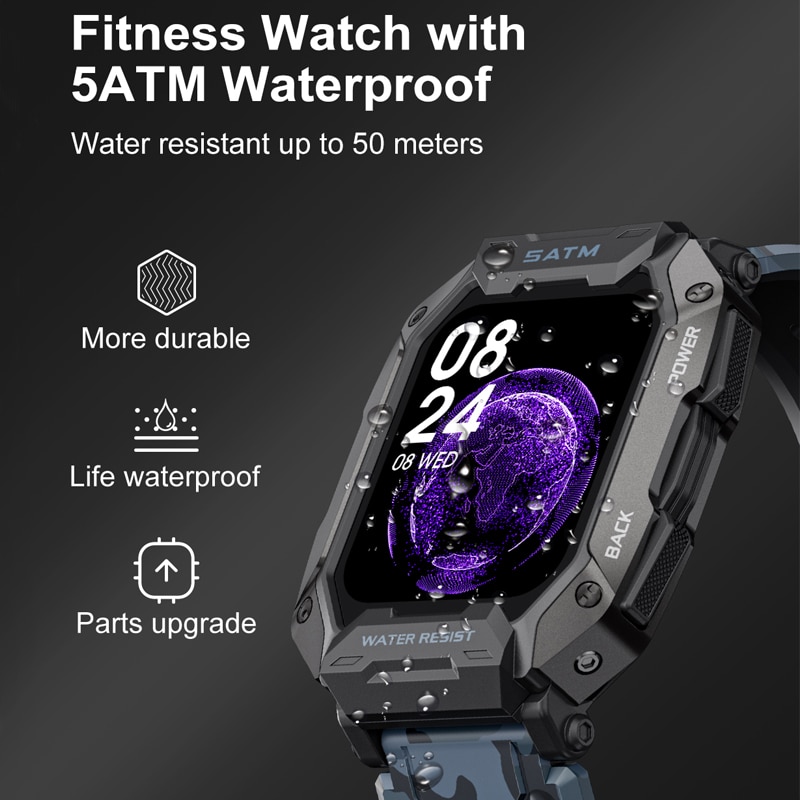 ساعة ذكية جديدة من LIGE للرجال - مراجعة Smartwatch Timex Watches For Men وسعره