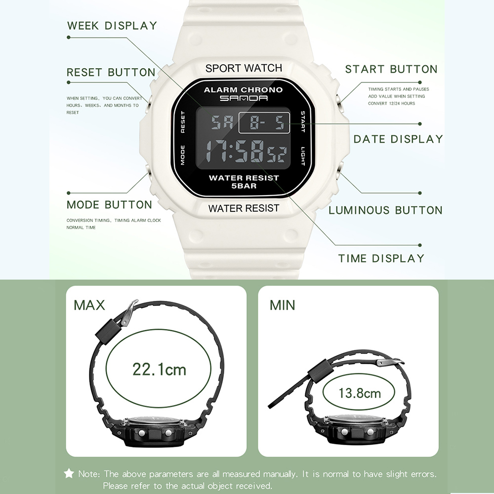 Sanda ساعة يد رياضية نسائية ،  - مراجعة Tide Watch Surf وسعره