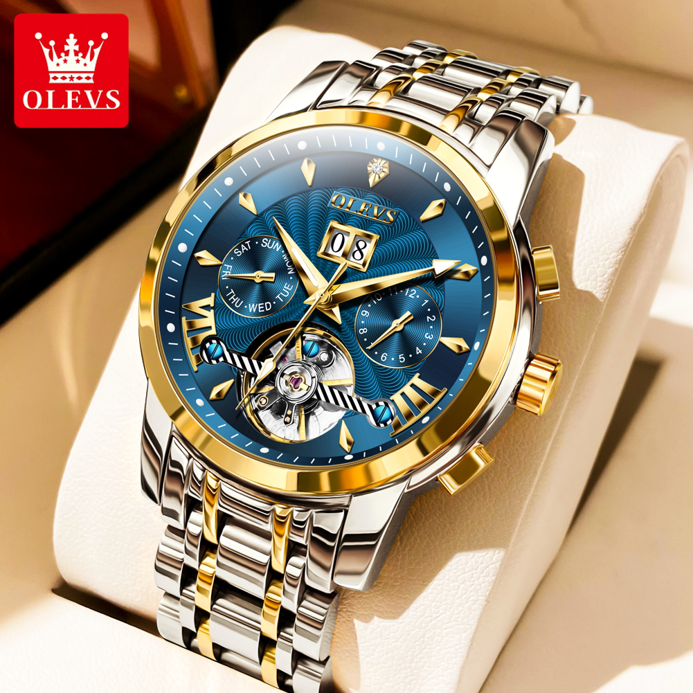 ساعة OLEVS 9965 للرجال كلاسيكي - مراجعة Rolex Watch Datejust وسعره