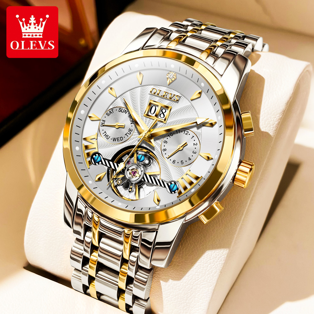 ساعة OLEVS 9965 للرجال كلاسيكي - مراجعة Rolex Watch Datejust وسعره
