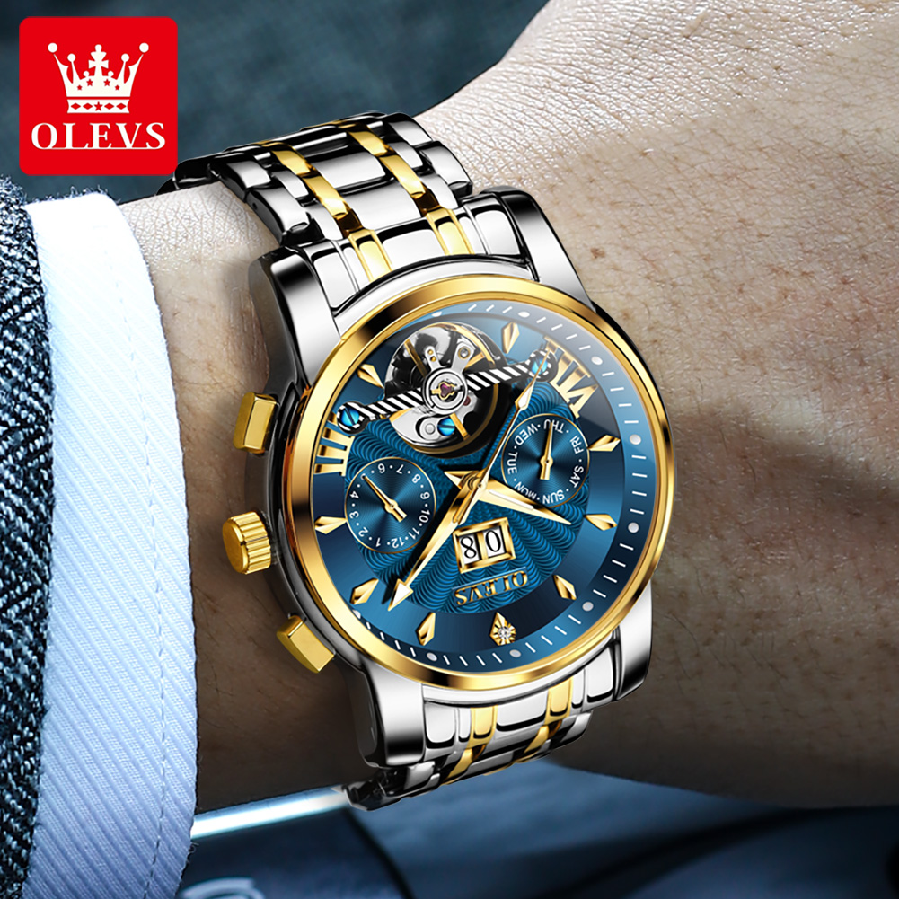 ساعة OLEVS 9965 للرجال كلاسيكي - مراجعة Rolex Watch Datejust وسعره