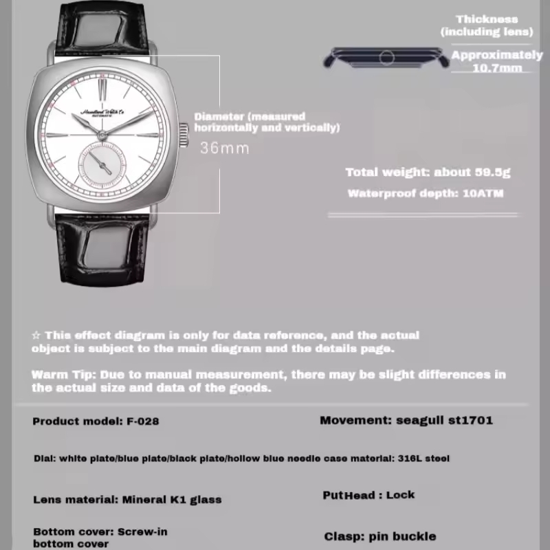 Hruodland 2025 ساعة ميكانيكية  - مراجعة Tide Watch Surf وسعره